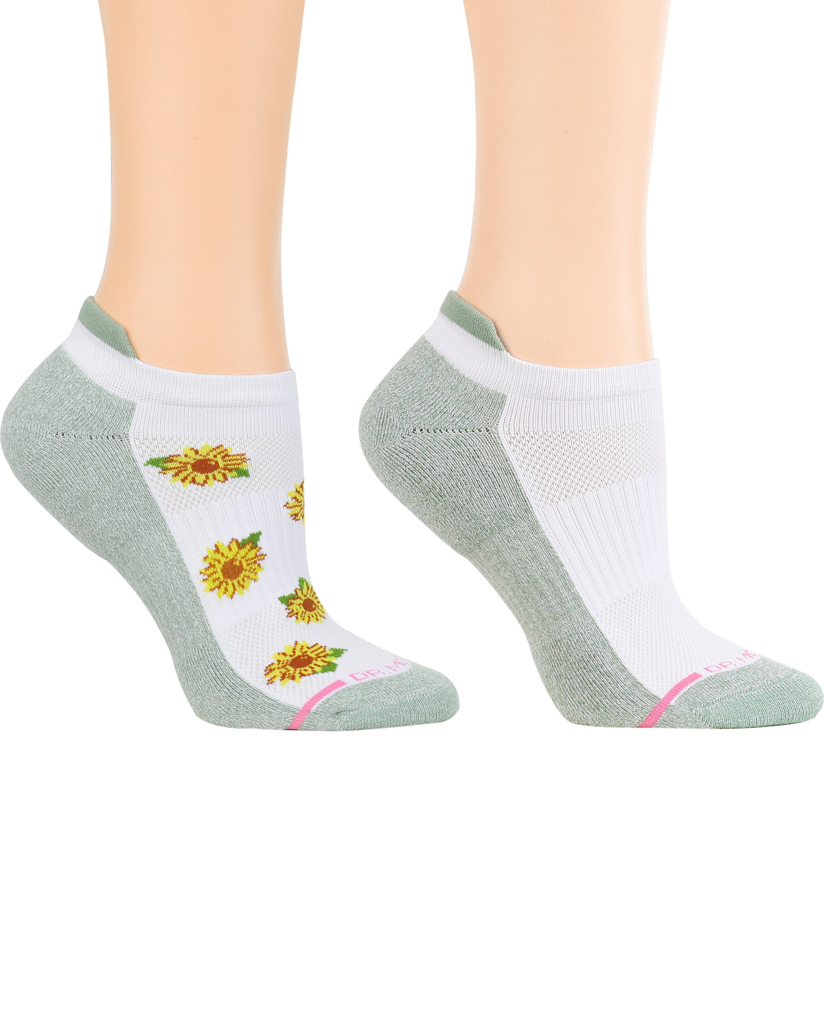 Dr. Motion 2 Pack Sunflowers Ankle Compression Socks