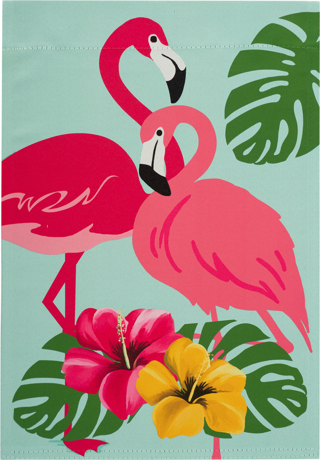 Flamingos Suede Garden Flag