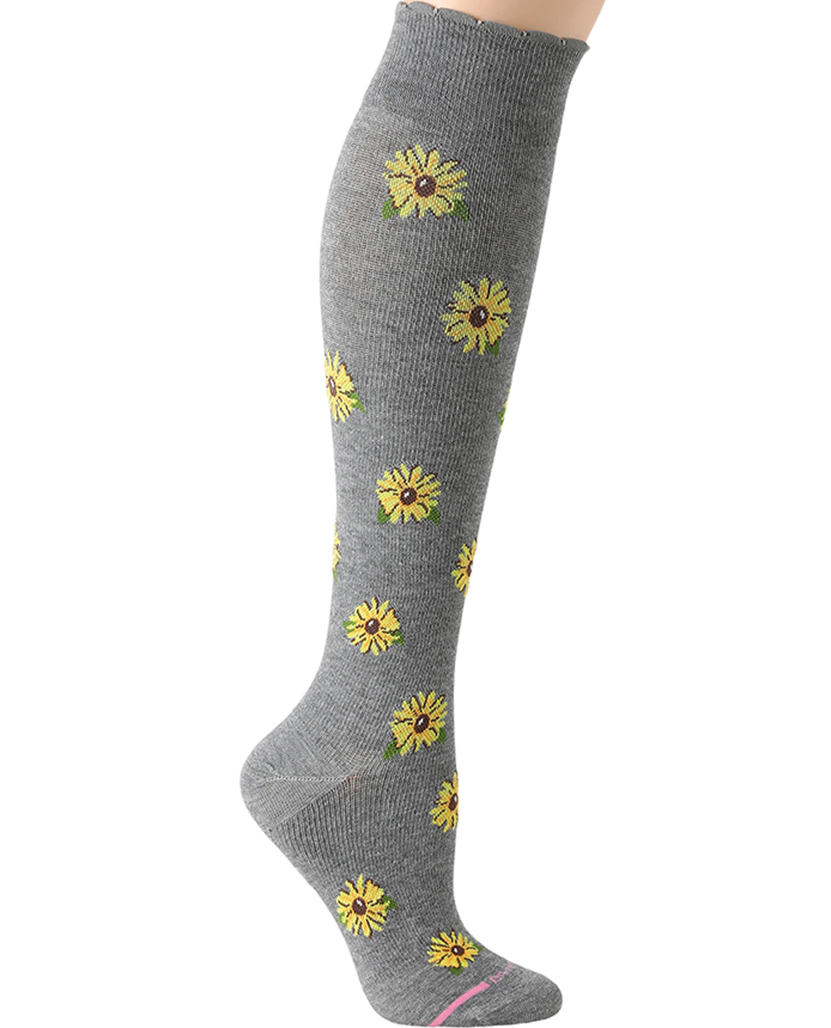 Dr. Motion Sunflower Knee High Compression Socks