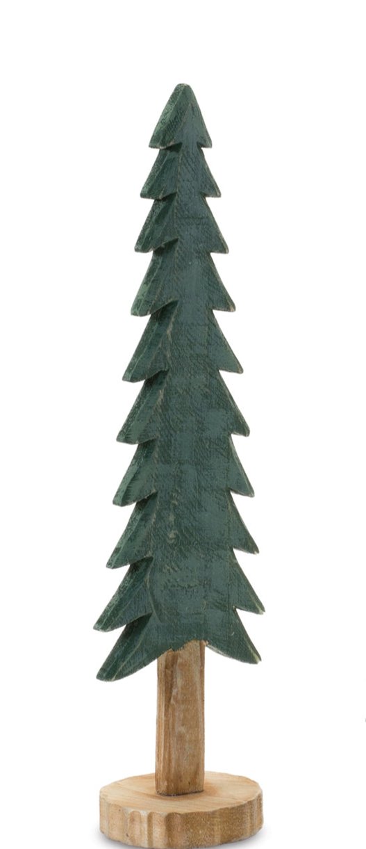 Wooden Tree Holiday Decoration Tabletop - 16"