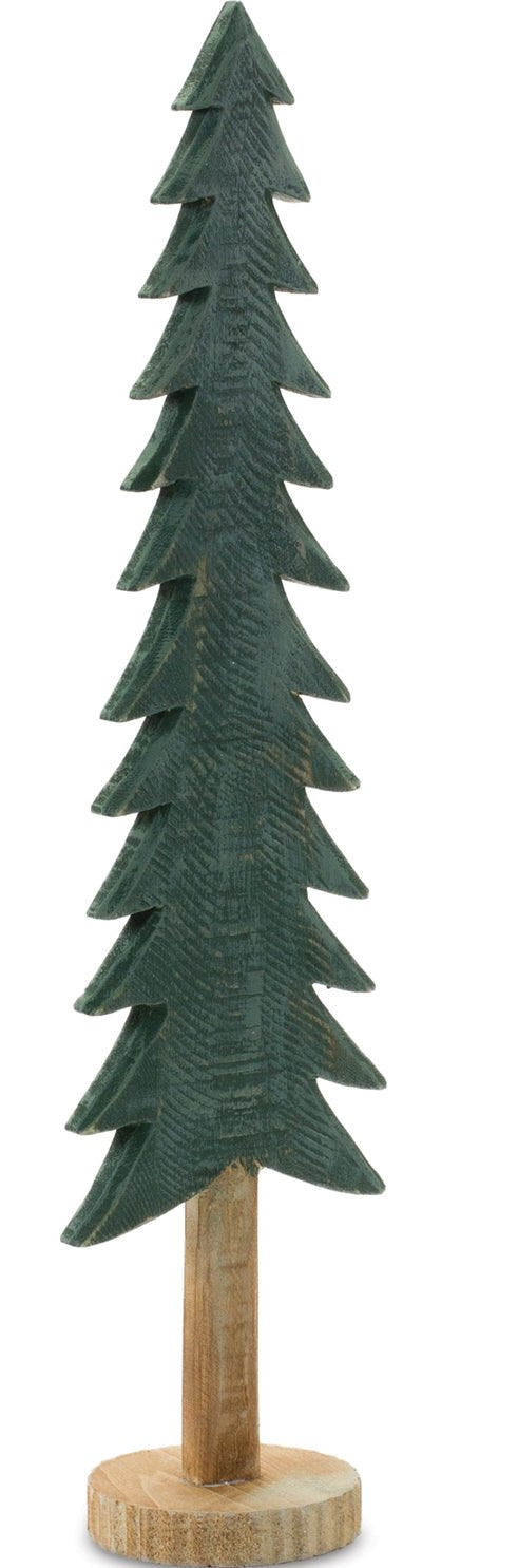 Wood Green Tree Tabletop Holiday Decoration - 21.5"