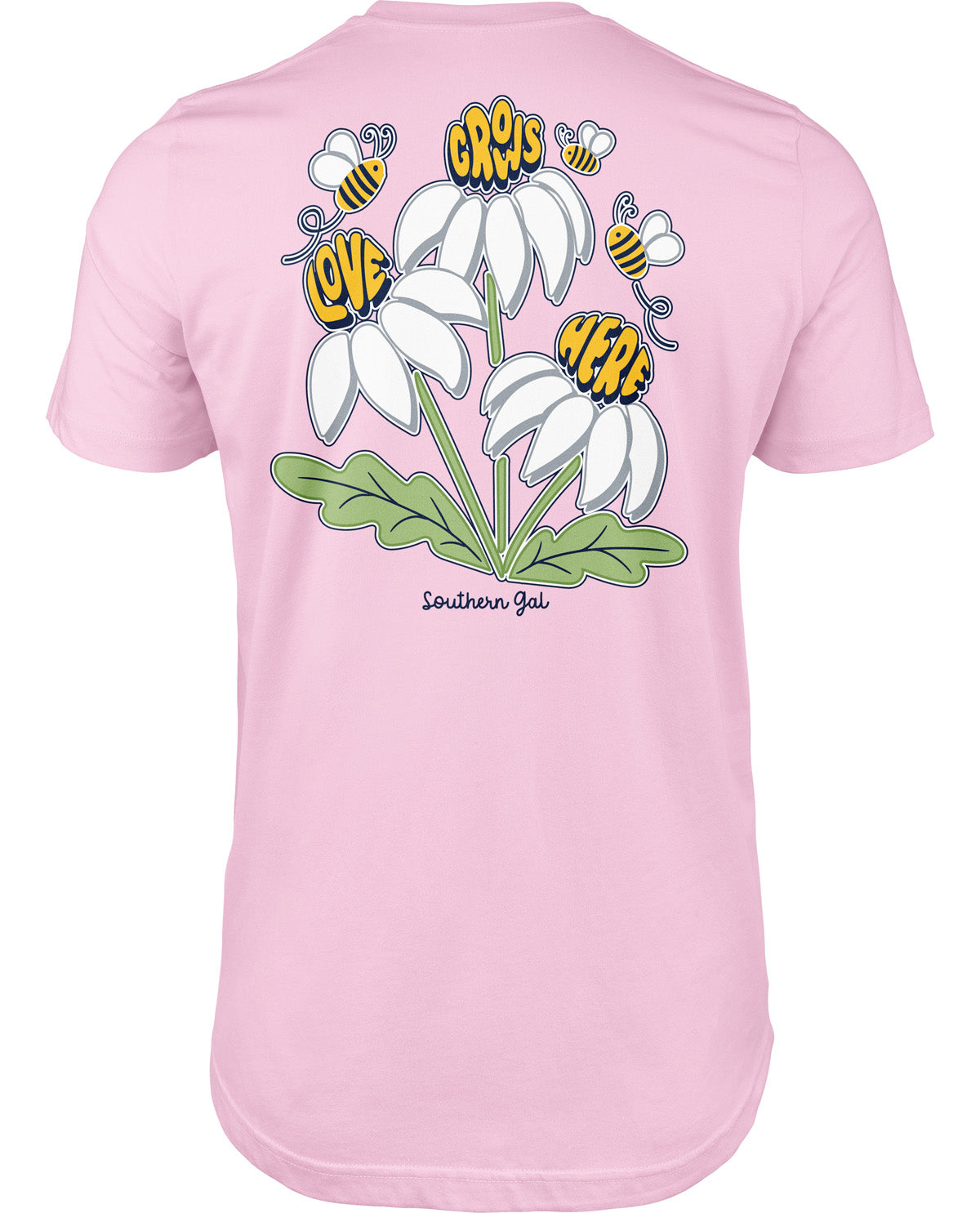 Southern Gal Love Grows Missy Short Sleeve Tee