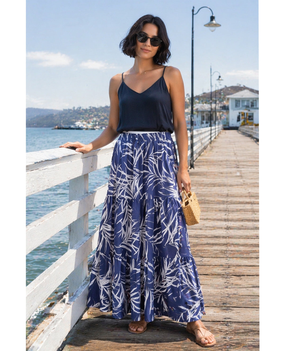 Robert Louis Print Silky Knit Skirt