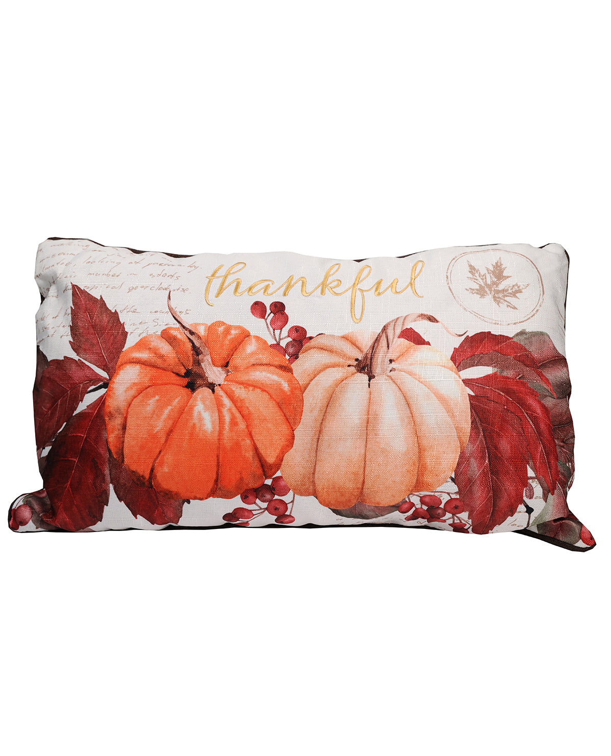 Be Thankful Pumpkins Decorative Pillow