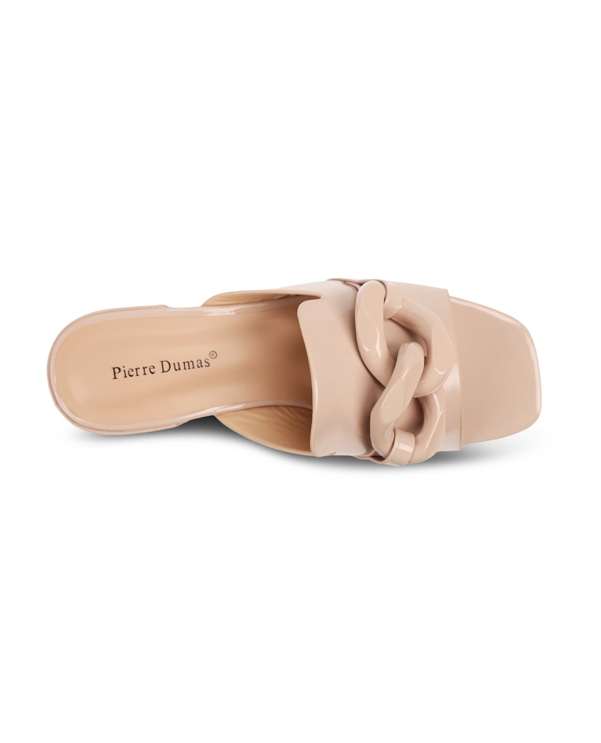 Pierre Dumas Chain Detail Sandal Nude