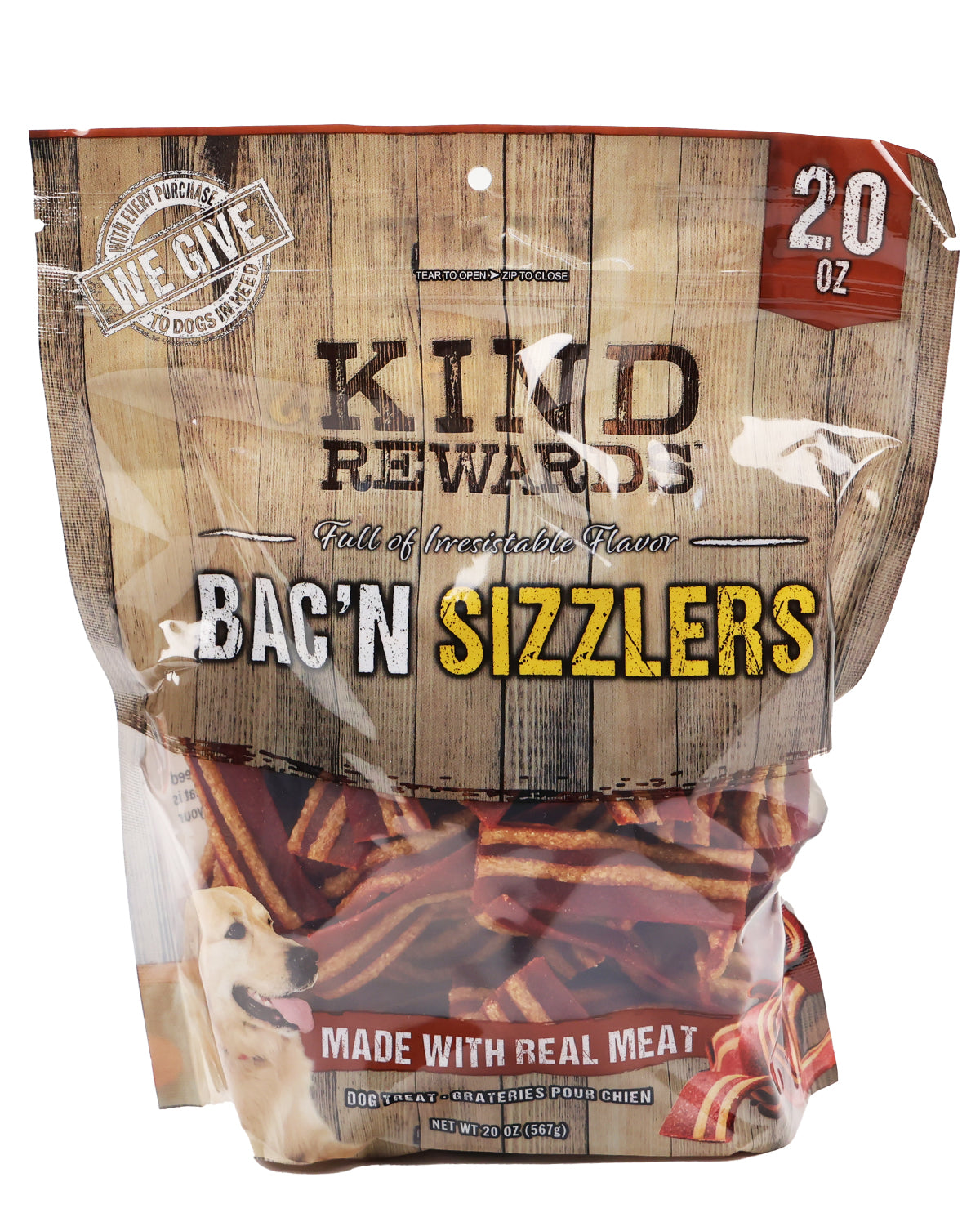 Bacon Sizzler Treats Dog Treats