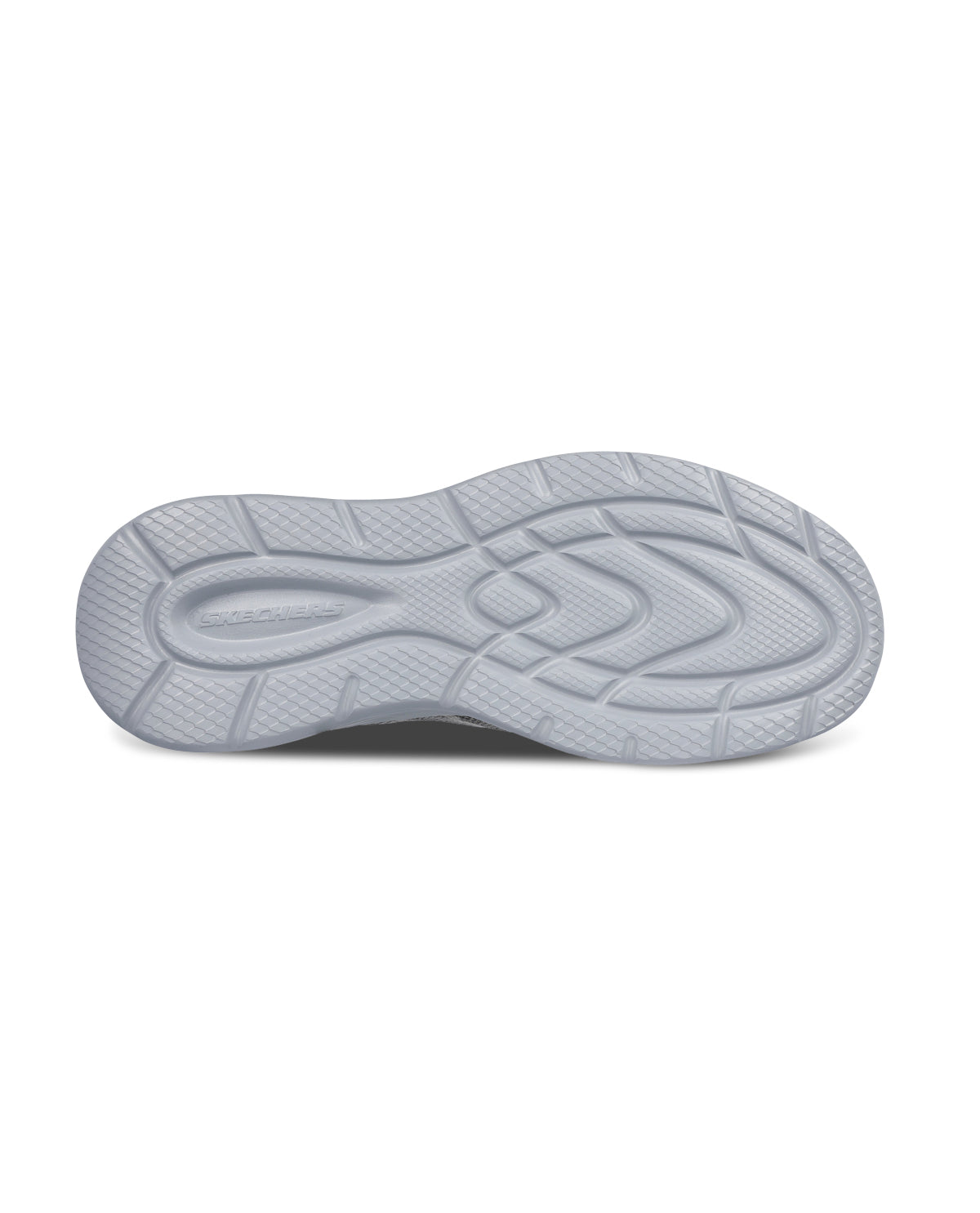 Gray athletic shoe on a white background