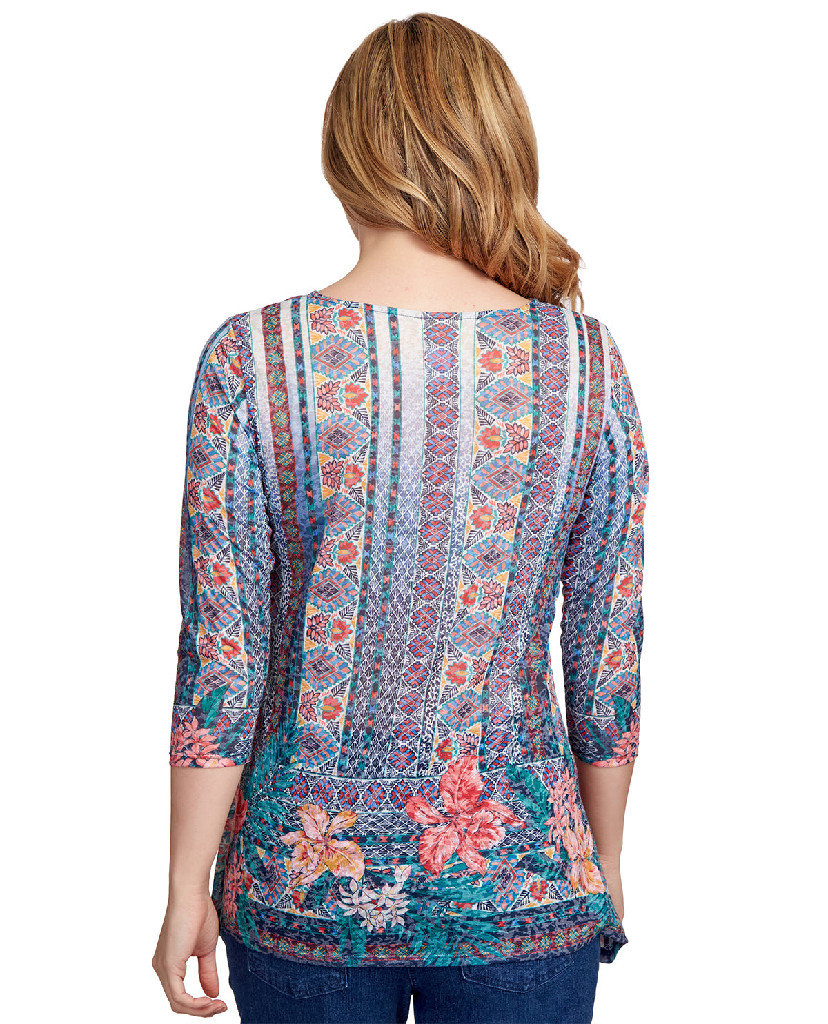 Ruby Road Missy Must Haves II Island Border Top