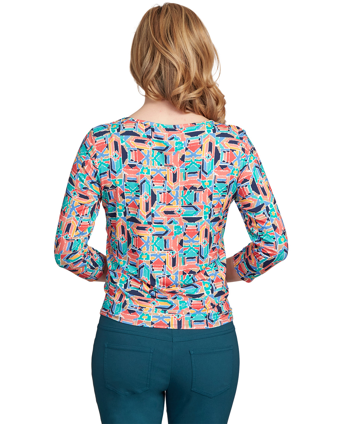 Ruby Road Missy Must Haves II Etched Geometric Top