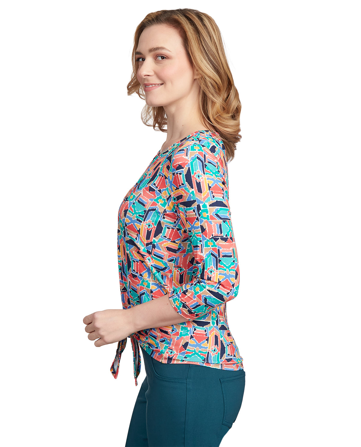 Ruby Road Missy Must Haves II Etched Geometric Top