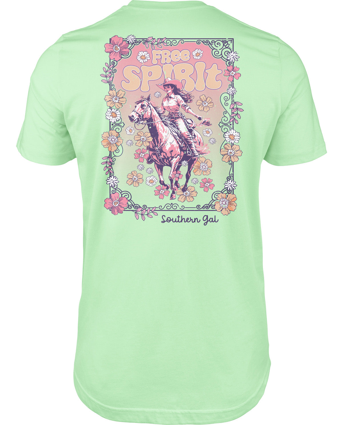 Southern Gal Missy Free Spirit Short Sleeve Screen Tee