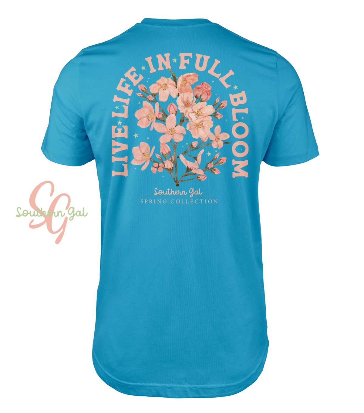 Southern Gal Plus Fully Bloom Short Sleeve Tee