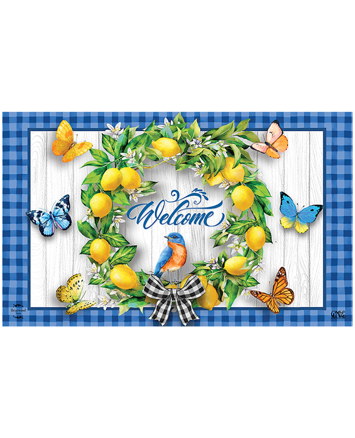 Lemon Wreath Doormat