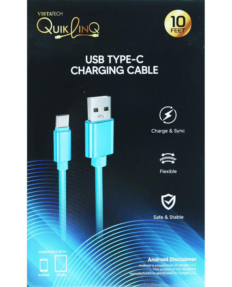 10Ft. Type-C Sync & Charge Cable