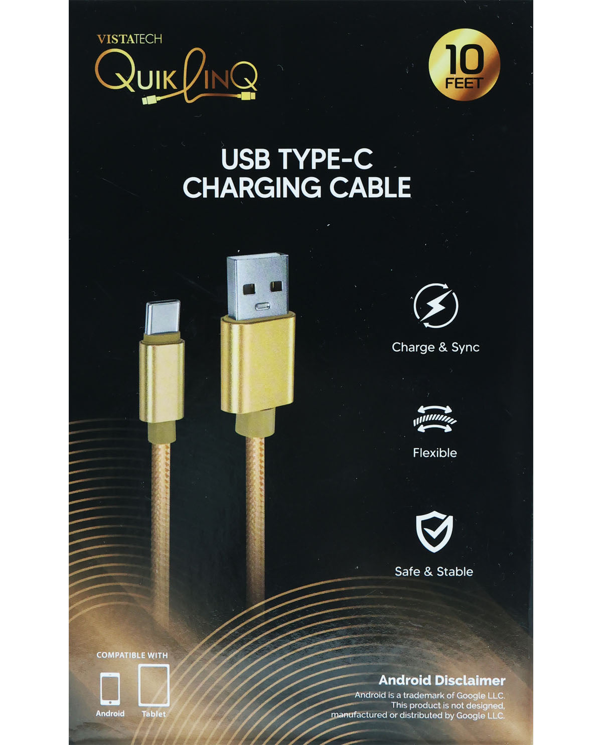 10Ft. Type-C Sync & Charge Cable
