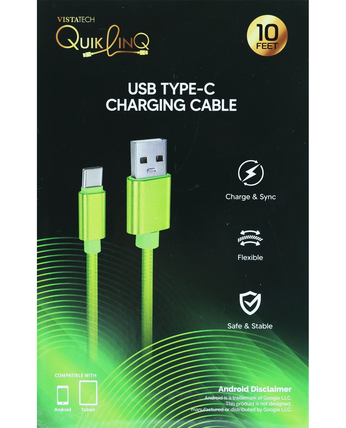 10Ft. Type-C Sync & Charge Cable