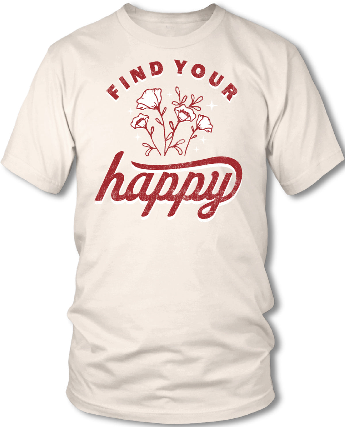 Women's Find Your Happy Short Sleeve Screen Tee