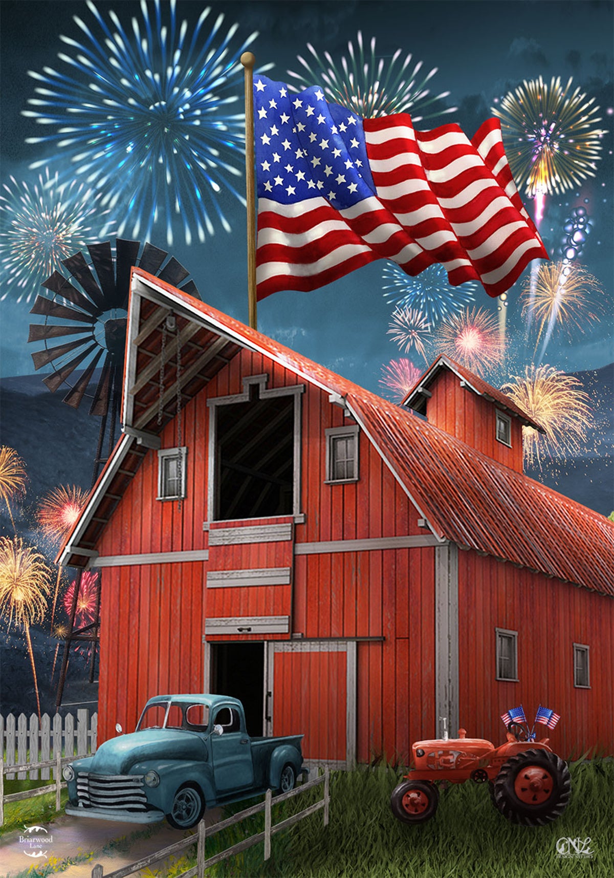 Celebration Barn Garden Flag