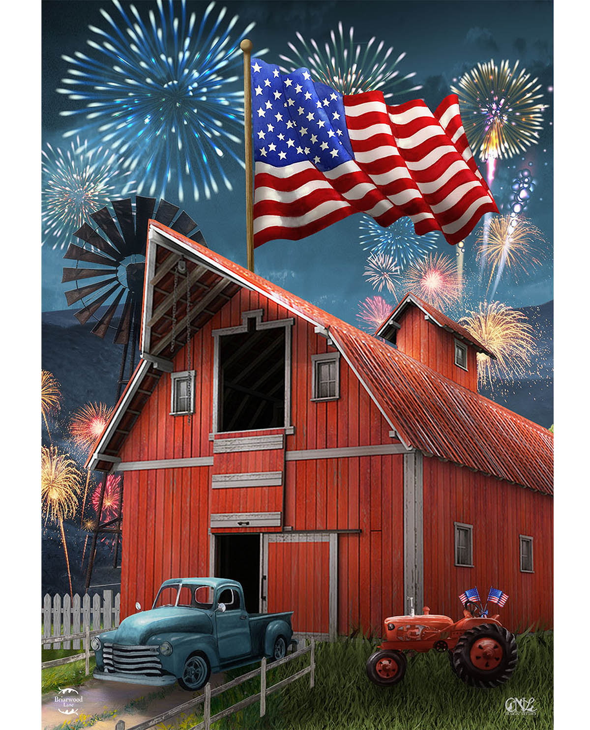 Celebration Barn Garden Flag