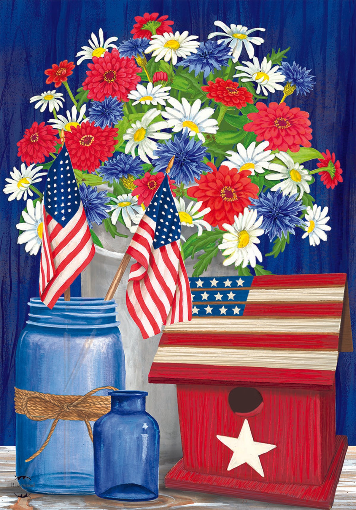 Red, White, & Blue Patriotic Garden Flag