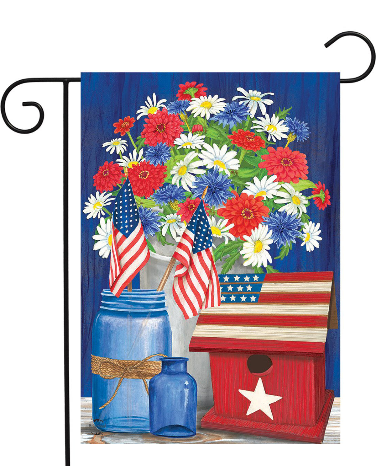 Red, White, & Blue Patriotic Garden Flag