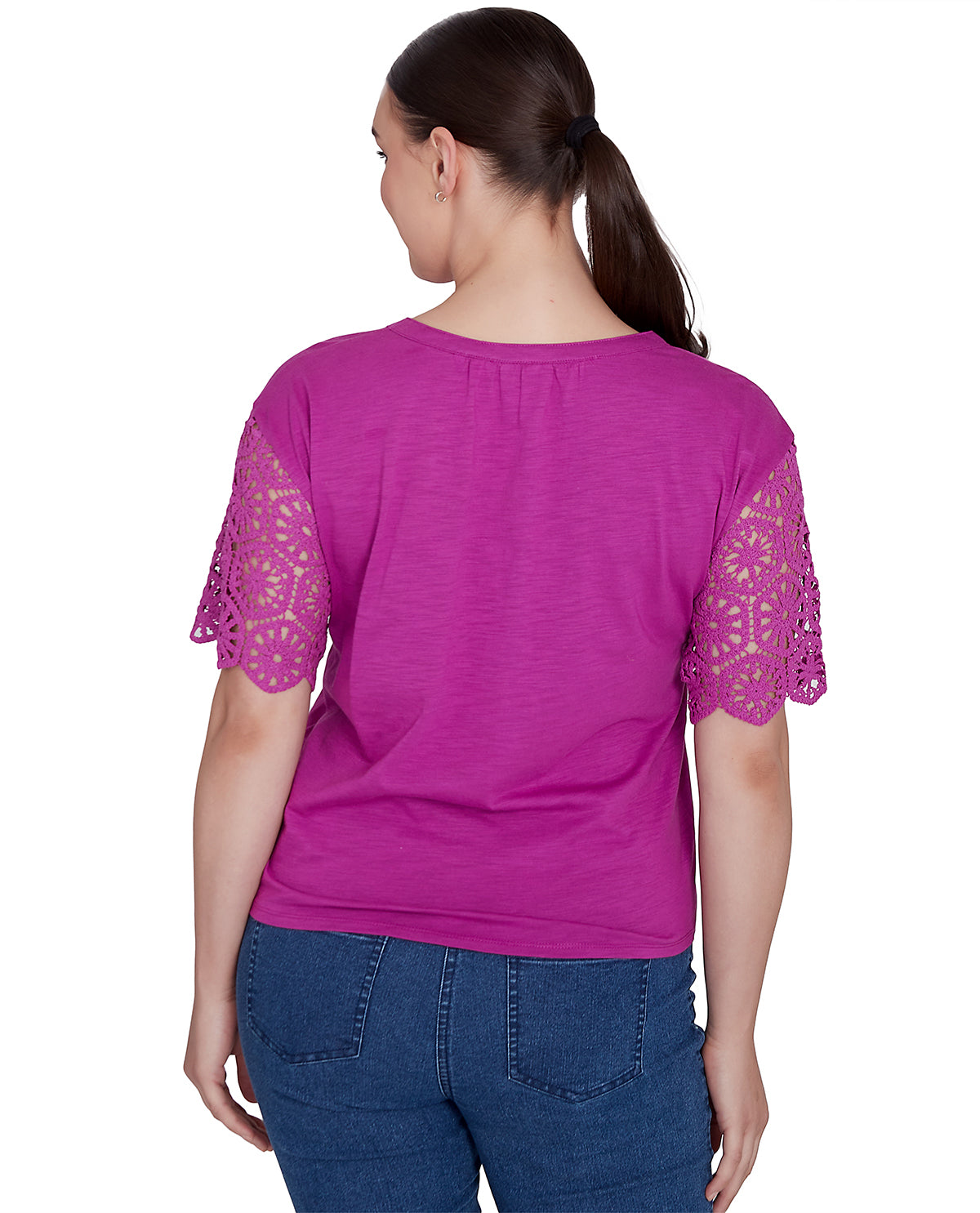 Ruby Road Missy Global Luxe Tie Front Tencel Top