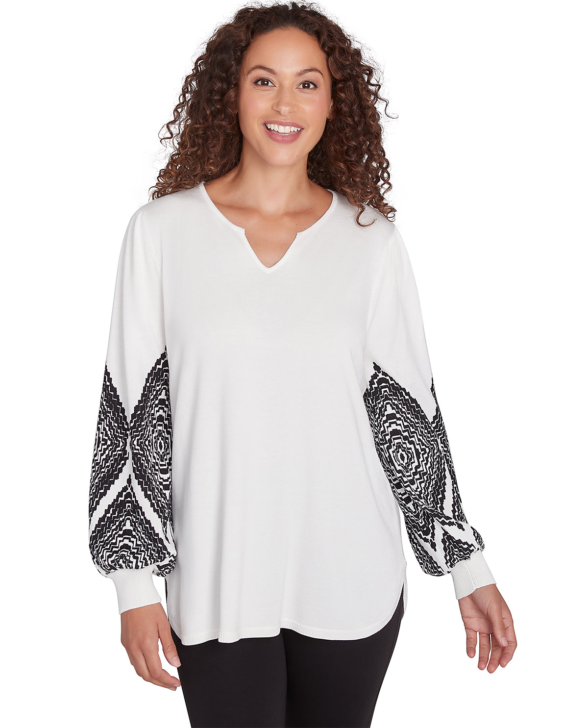 Ruby Road Go Wild Long Sleeve Pullover Sweater