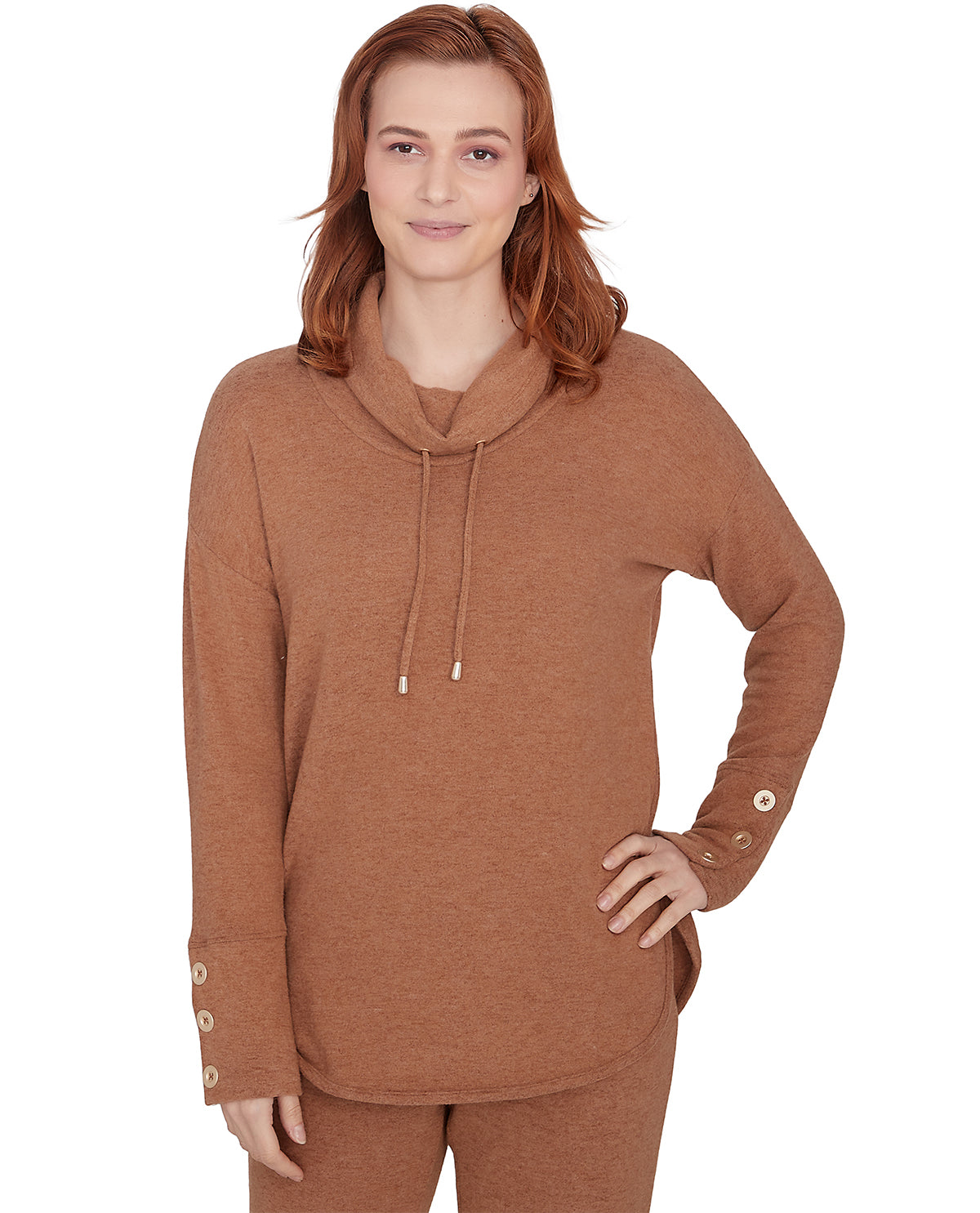 Ruby Road Missy Cozy Season Long Sleeve Knit Top