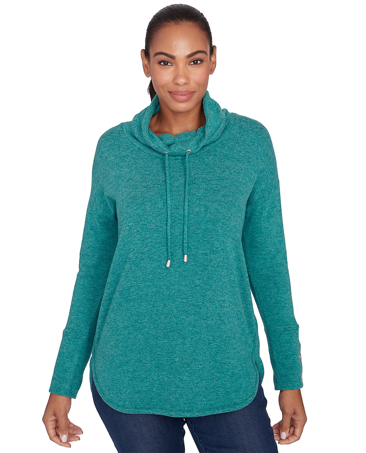 Ruby Road Missy Cozy Season Long Sleeve Knit Top
