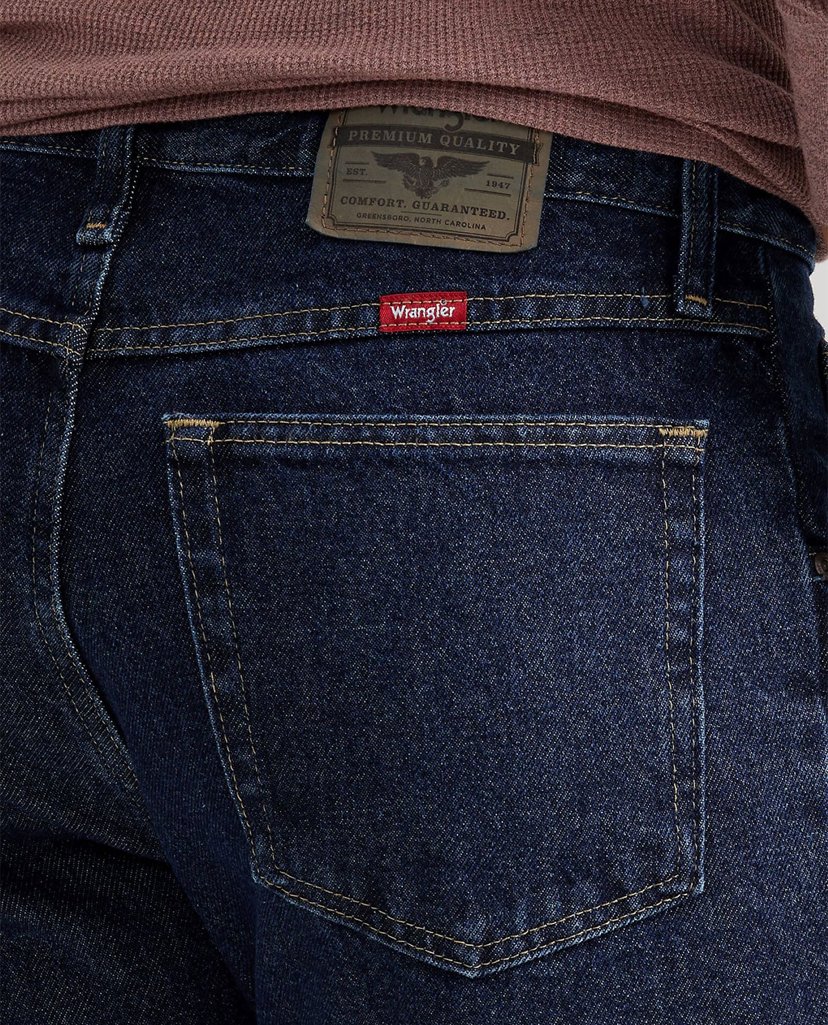 Wrangler Men's Five Star Regular Flex Fit Denim Jeans