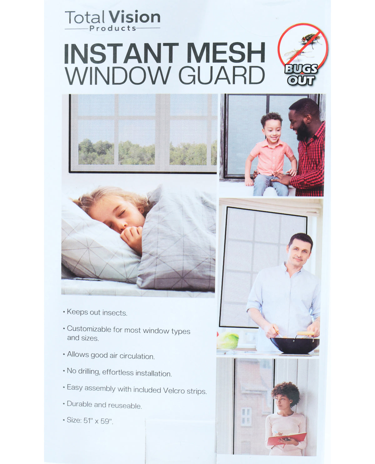 Instant Mesh Window Guard