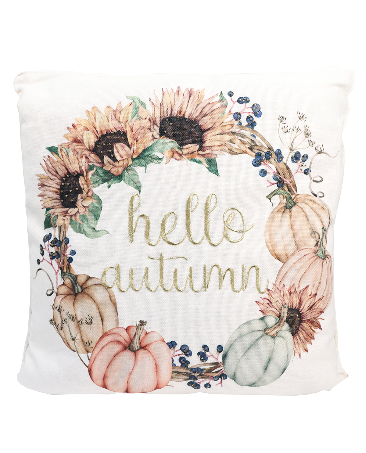 Hello Autumn Decorative Square Pillow