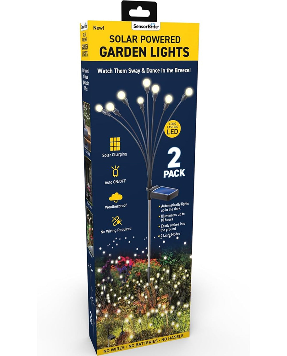 Sensor Brite Solar Garden Firefly Lights