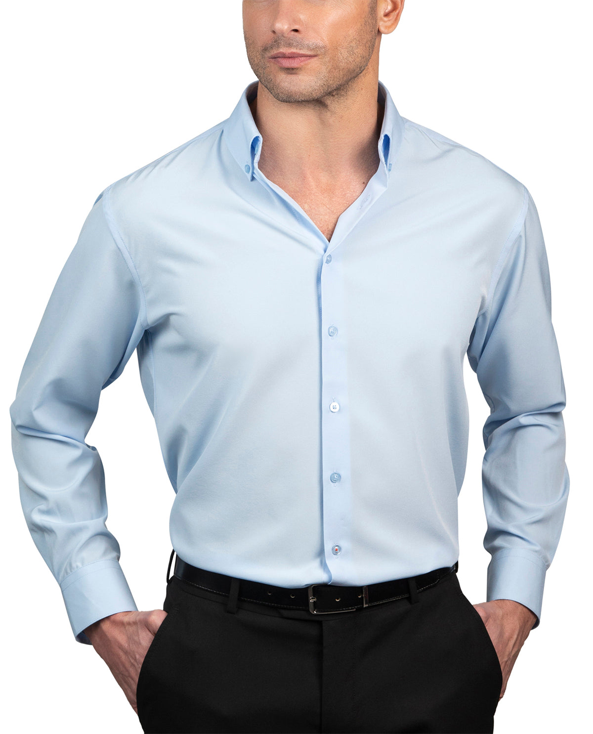 Nautica Men's Light Blue Long Sleeve Super Shirt