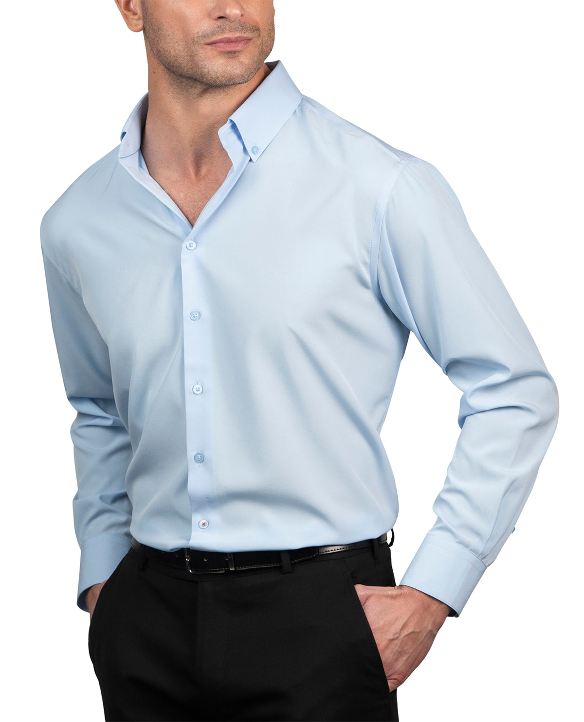 Nautica Men's Light Blue Long Sleeve Super Shirt