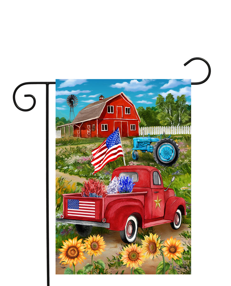 Land Of The Free Garden Flag