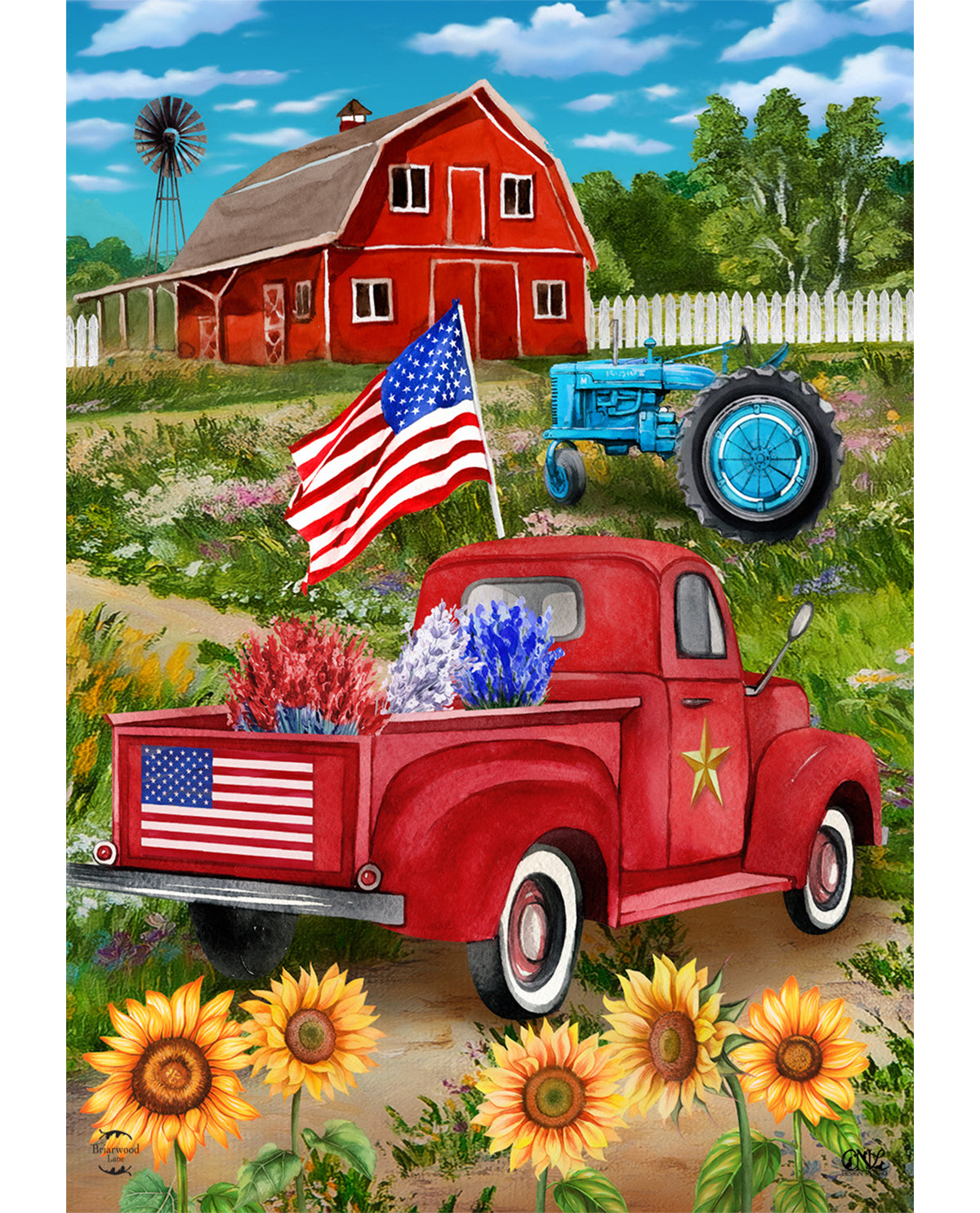 Land Of The Free Garden Flag