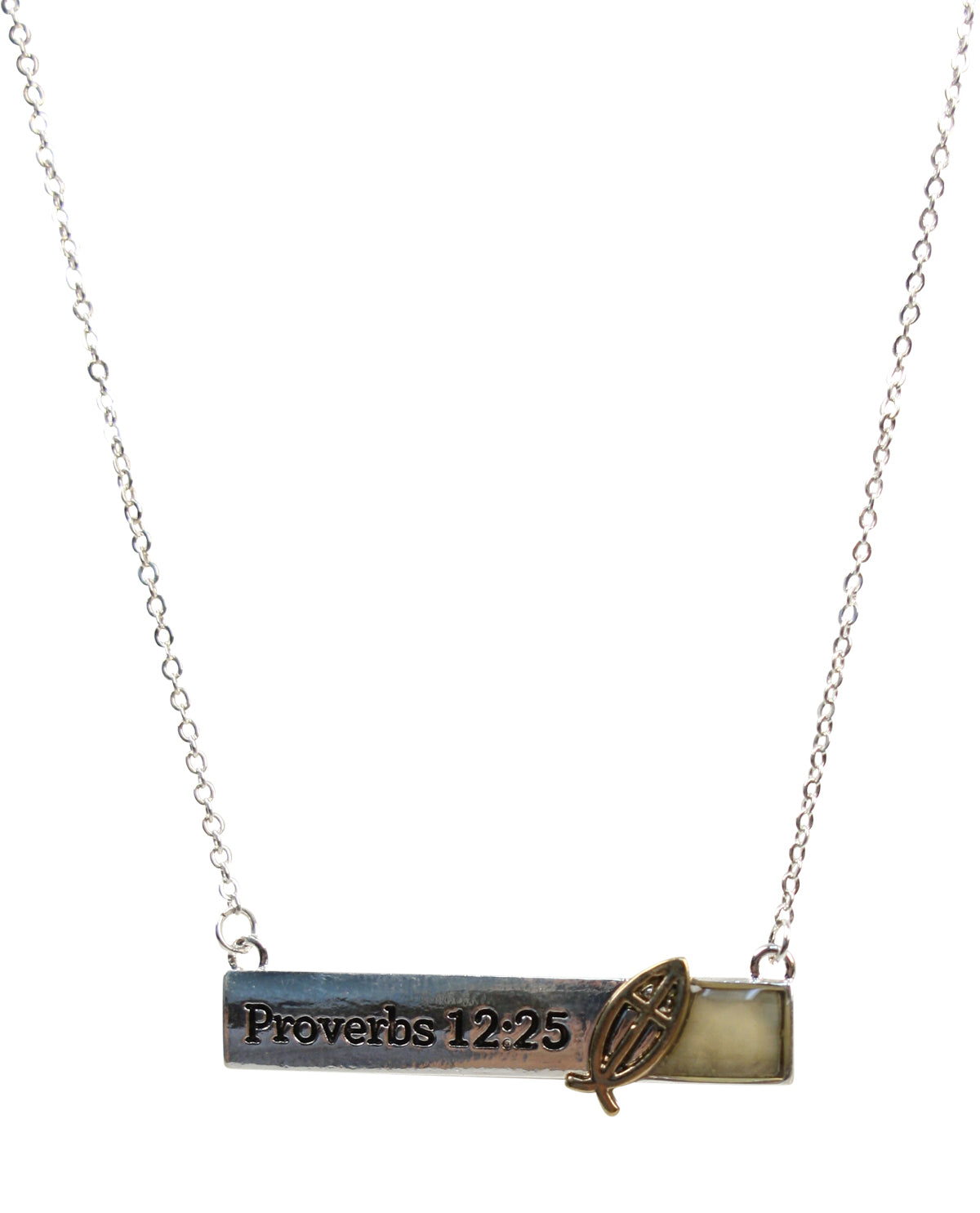 Proverbs 12:25 Religious Necklace Set