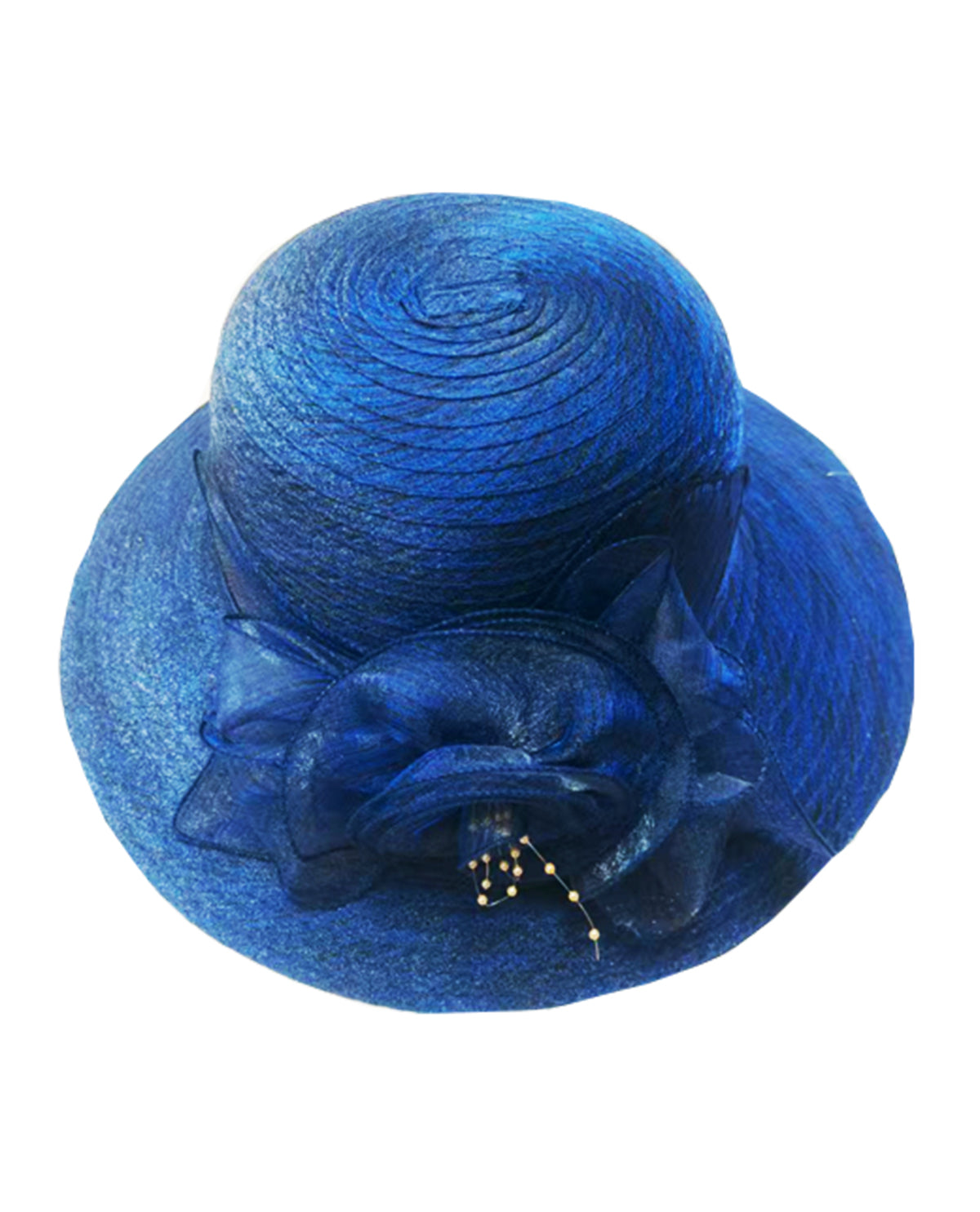 Blue Flower Church Hat