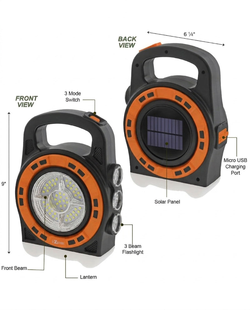 Solar Emergency Dual-Charge Light