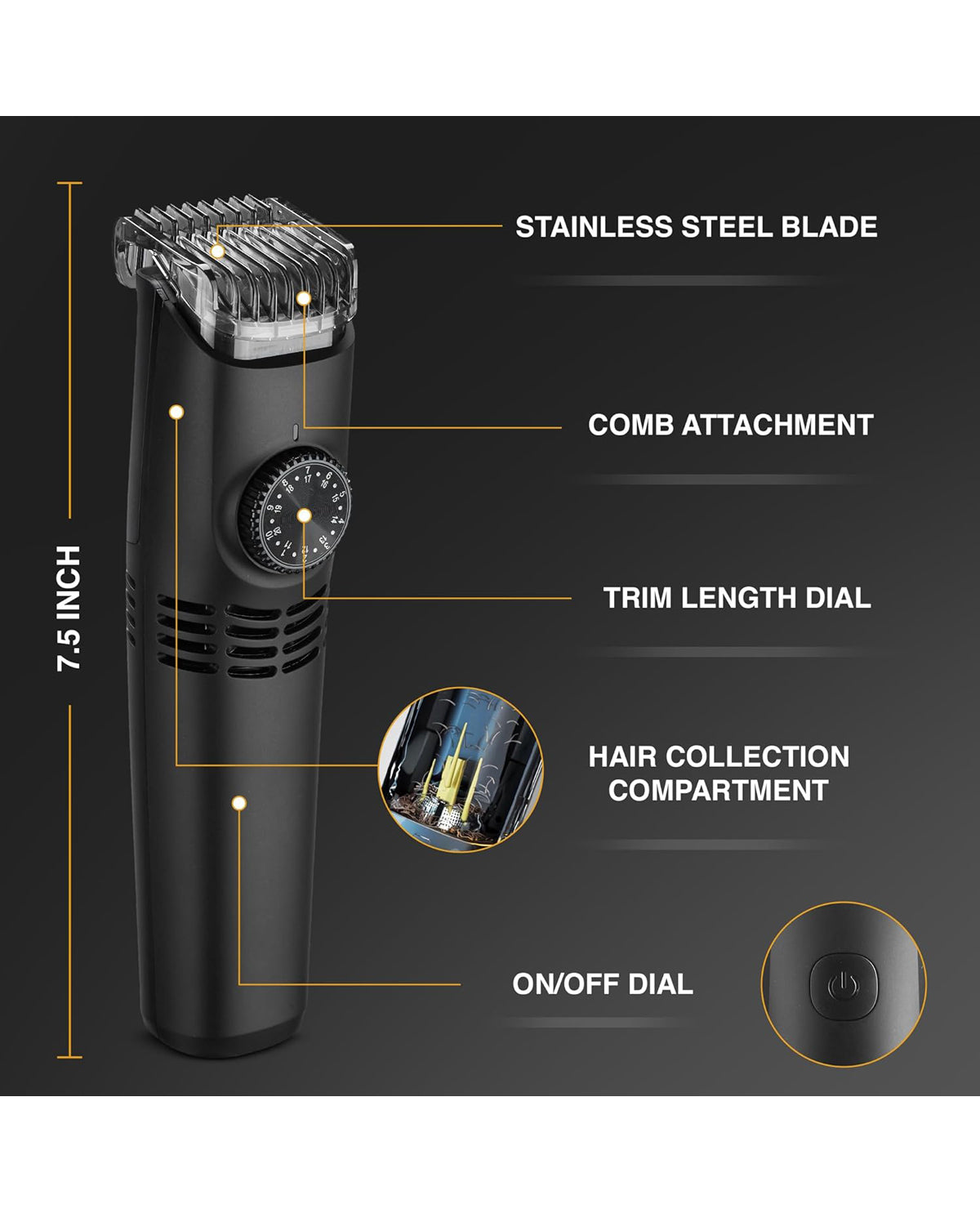 Vacutrim Cordless & Rechargeable Electric Shaver