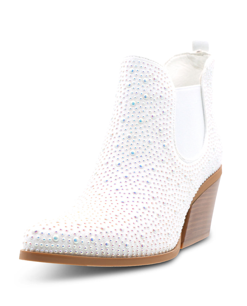 Pierre Dumas Wilder White Pearl Boot