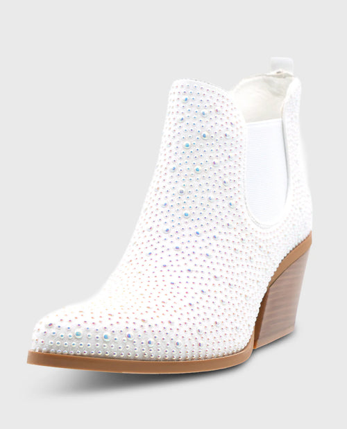 Pierre Dumas Wilder White Pearl Boot