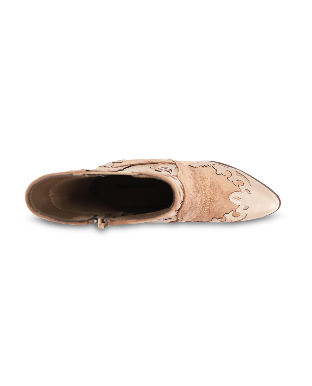 PIERRE DUMAS TOOLED BOOT TAUPE