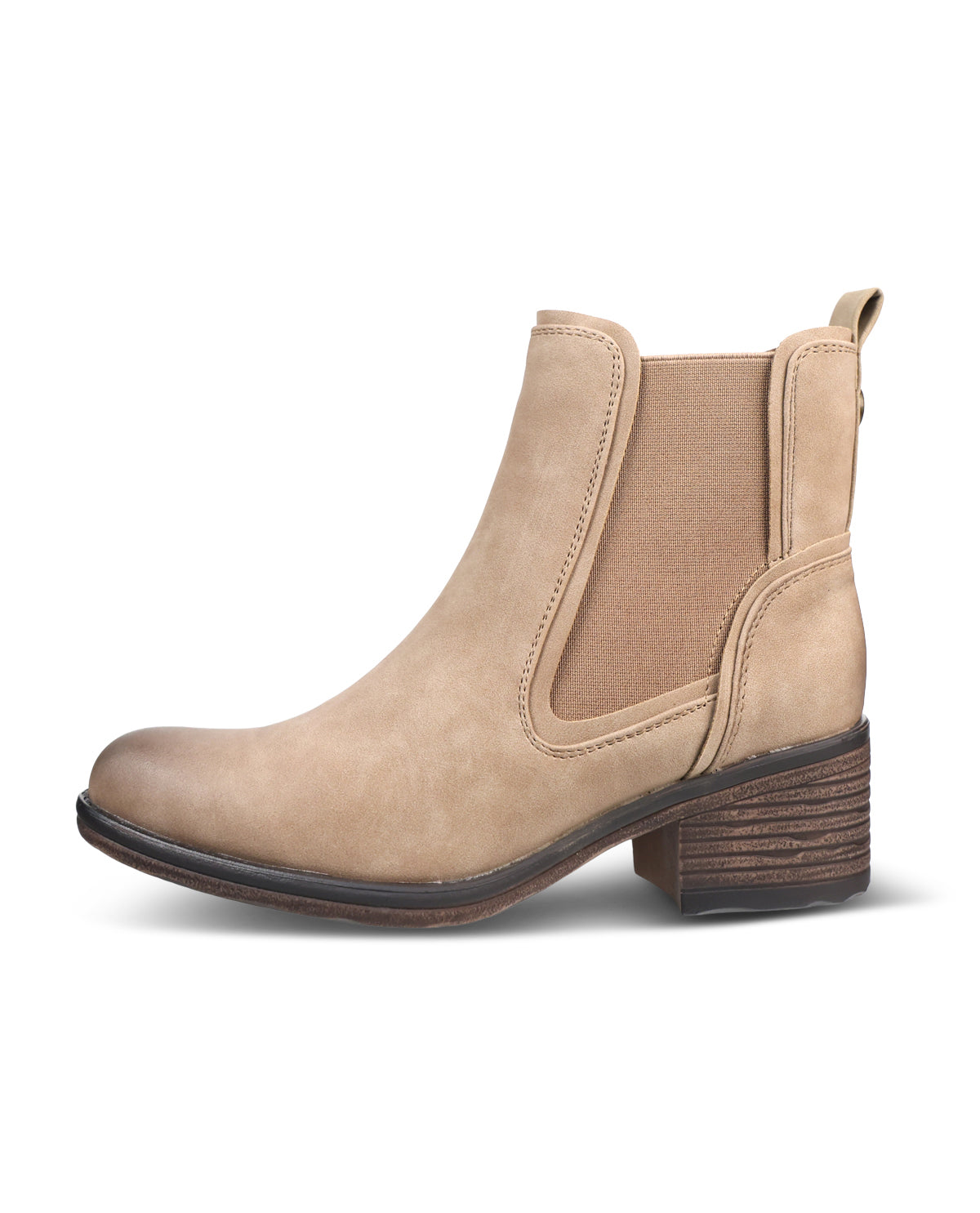 Pierre Dumas Burnished Toe Boot Taupe
