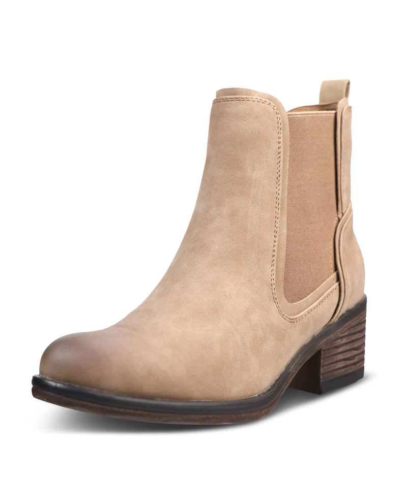 Pierre Dumas Burnished Toe Boot Taupe