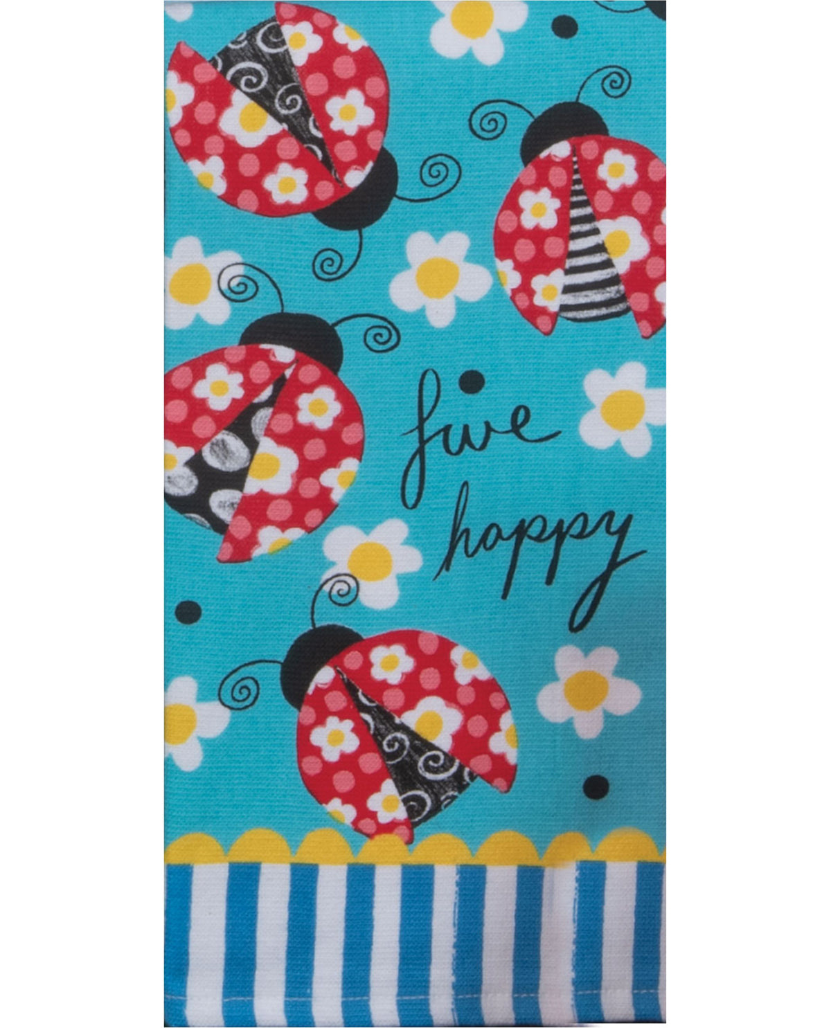 Live Happy Dual-Purpose Decorative Kitchen Towel