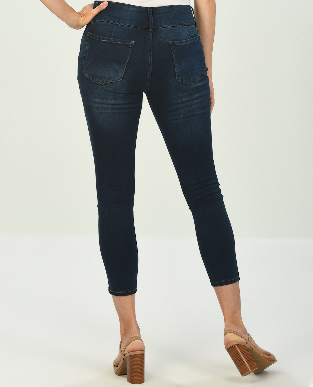 D Jeans Welt Pocket Cozy Ankle Jean