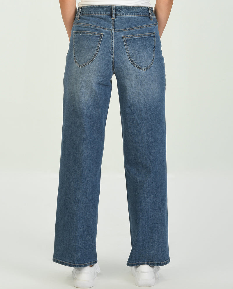 D Jeans Stitch Patch Pocket Jean