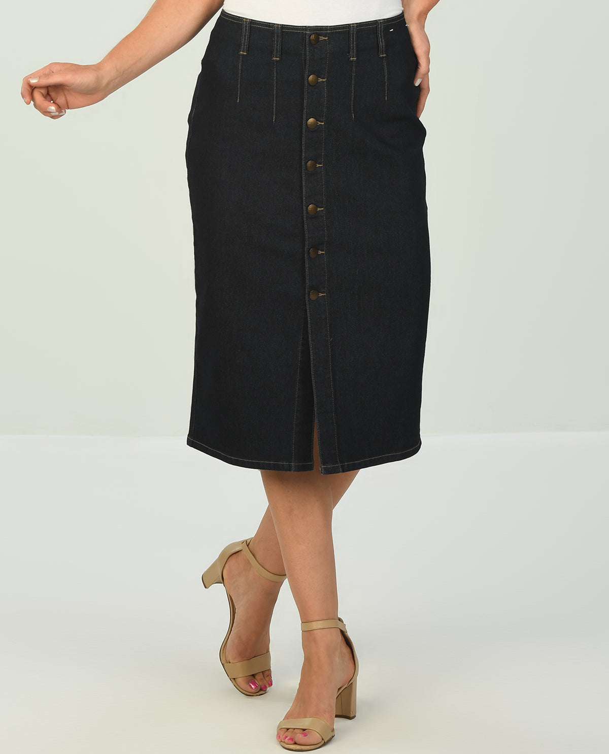 D Jeans Utility Midi Skirt